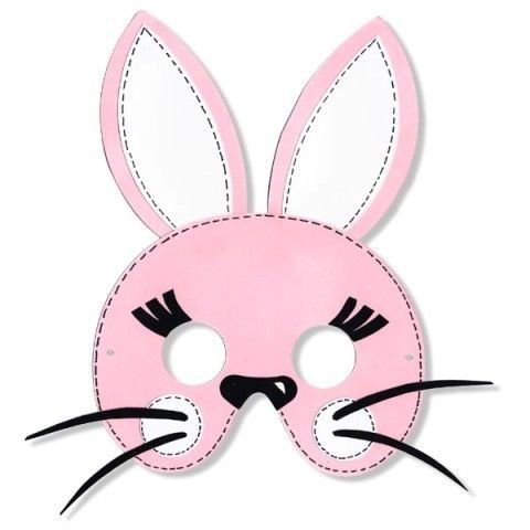 Бумажная маска зайца