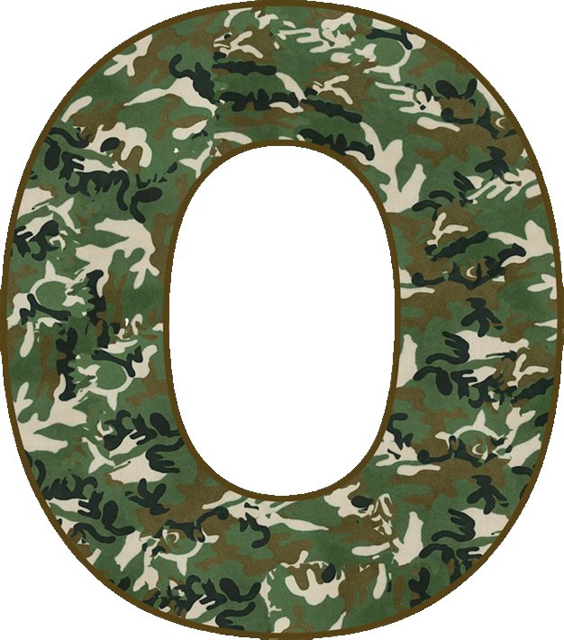 Буквы в армейском стиле