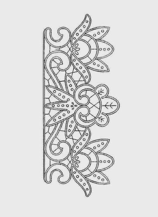 Кружево трафарет