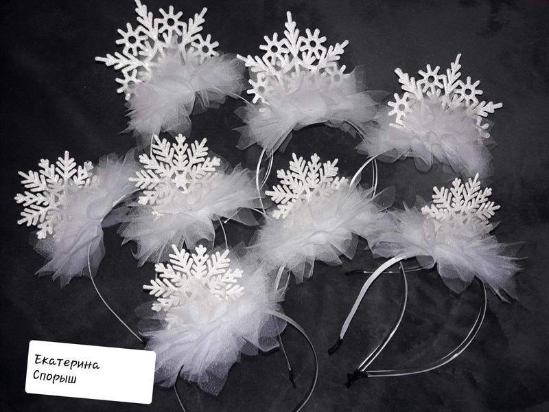 Ободок "снежинки"