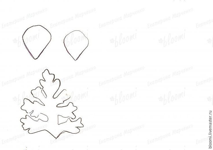 Трафарет снежинки на ободок из фоамирана