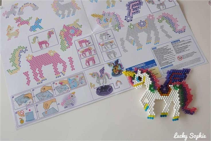 Аква мозаика Единорог схема