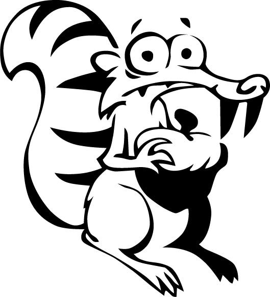 Трафареты мультяшных животных