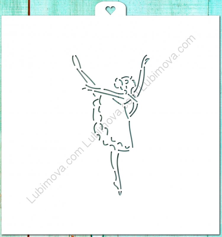 Балерина шаблон для рисования
