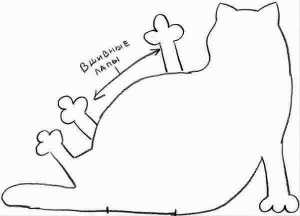 Выкройка кота