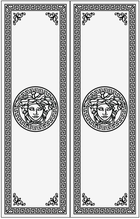 Пескоструйный рисунок Версаче