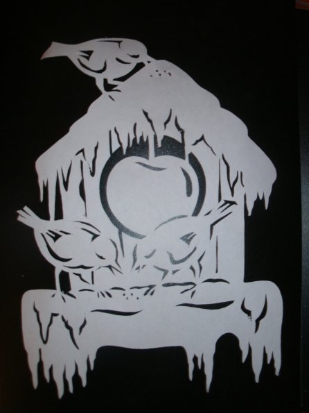 Вытынанки новогодние