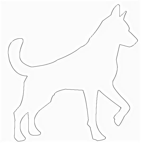 Трафарет собачки для вырезания