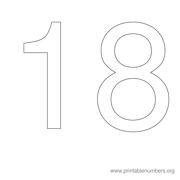 Трафарет "цифры"