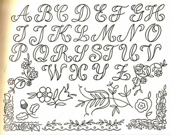 Каллиграфические узоры