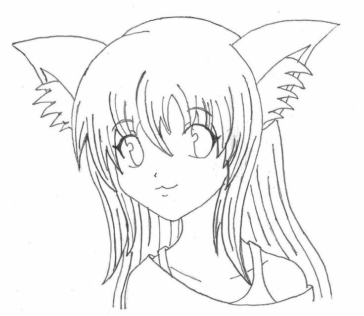 Рисунки для срисовки аниме