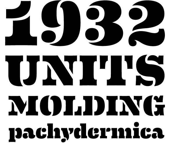 Шрифт трафарет