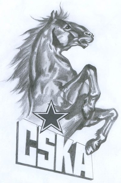 ПФК ЦСКА эмблема конь