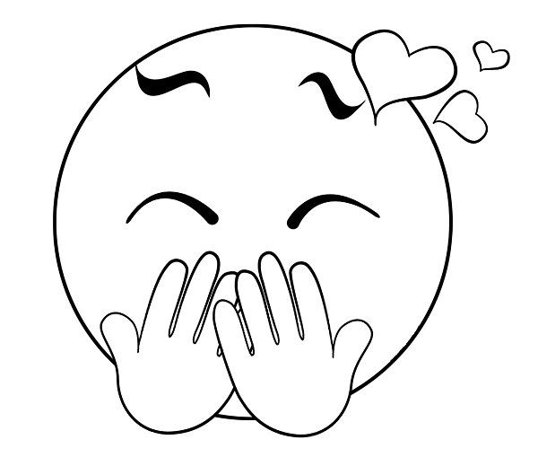 Смайл раскраска