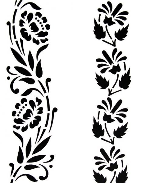 Трафарет "цветы"