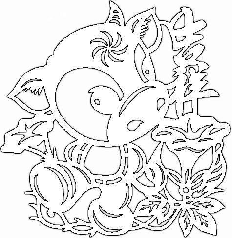 Новогодние вырезалки на окна