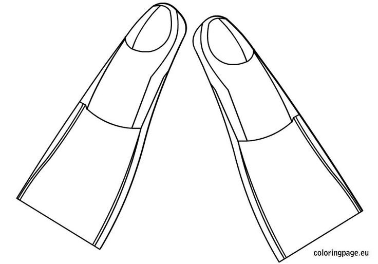 Ласты черно белые