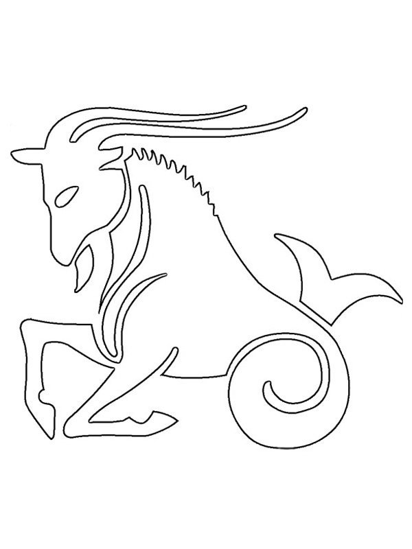 Козерог рисунок