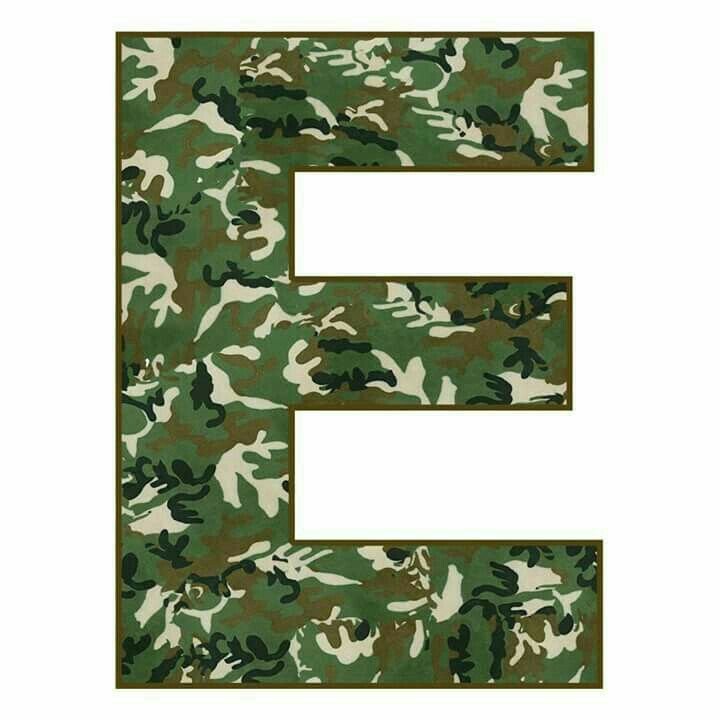 Камуфляжные буквы