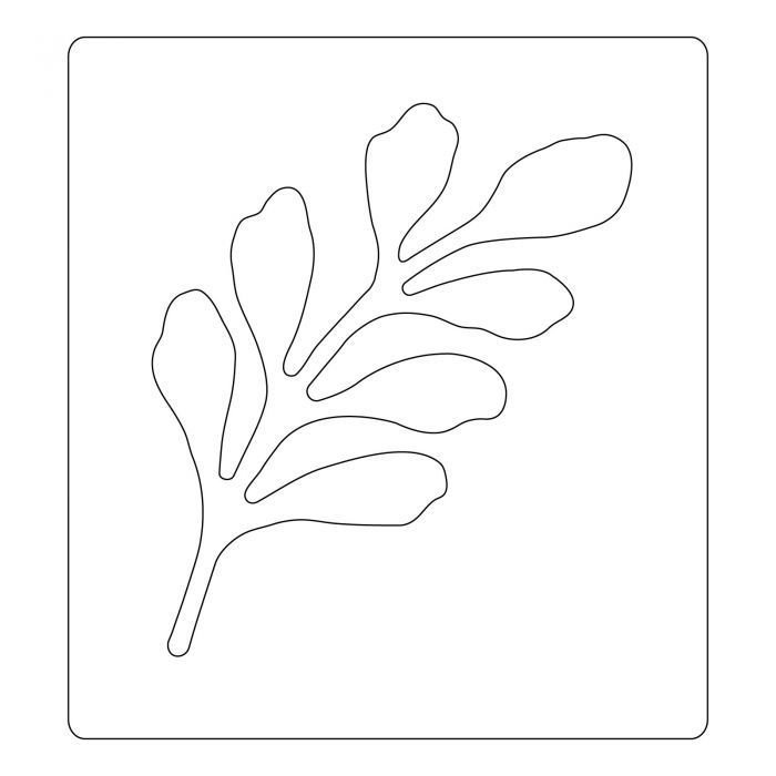 Трафарет листочки для цветов