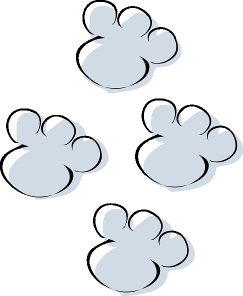 Следы на снегу