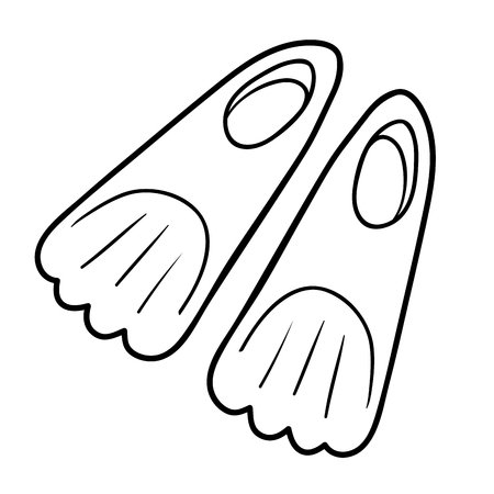 Ласты нарисовать