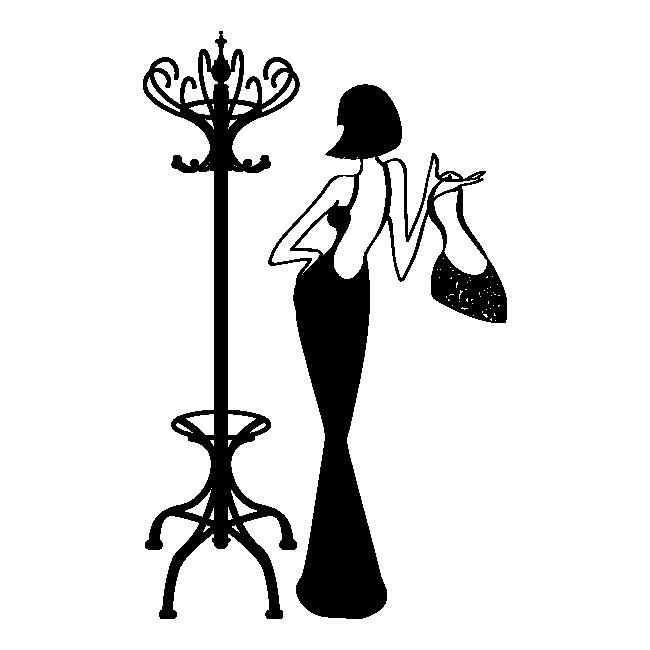 Силуэт дамы
