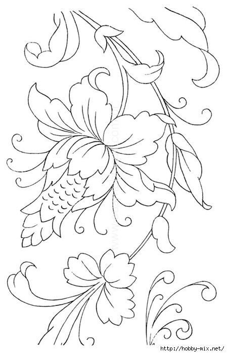 Цветочные орнаменты и узоры для росписи