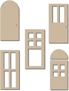 Дверь для домика из картона