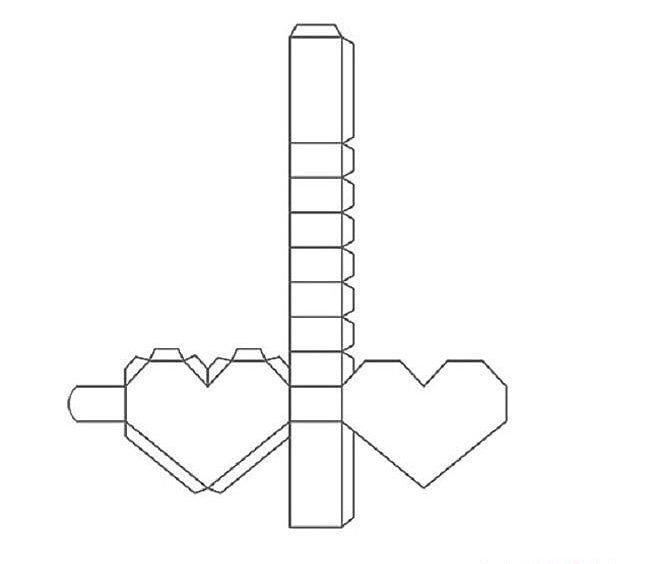 Объемное сердце из бумаги
