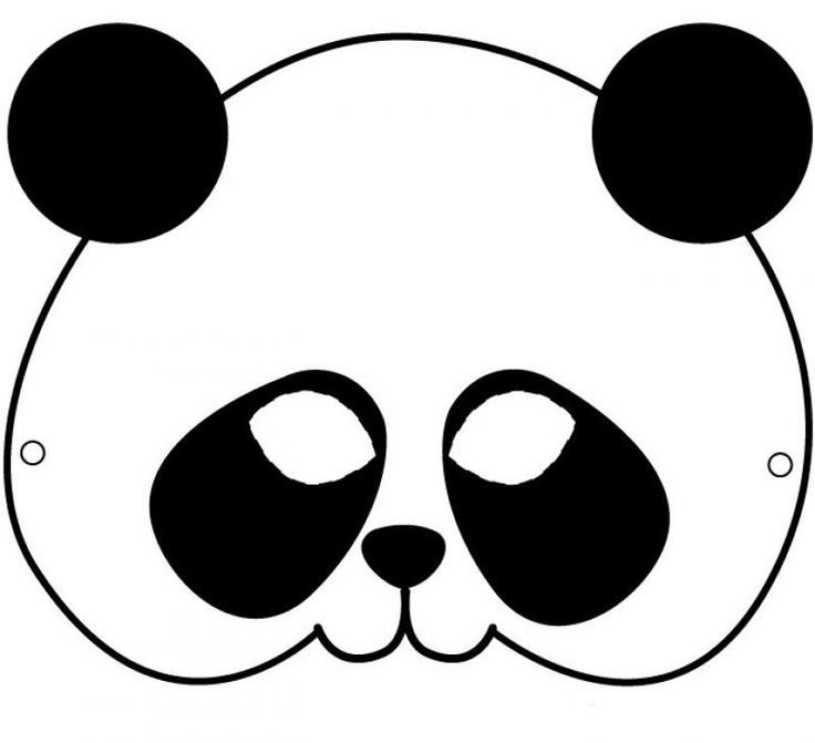 Маска раскраска для детей