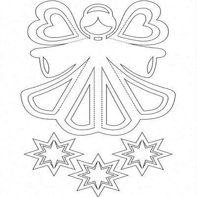 Шаблоны ангелов из бумаги