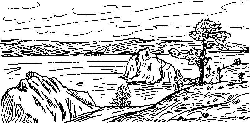 Речка раскраска