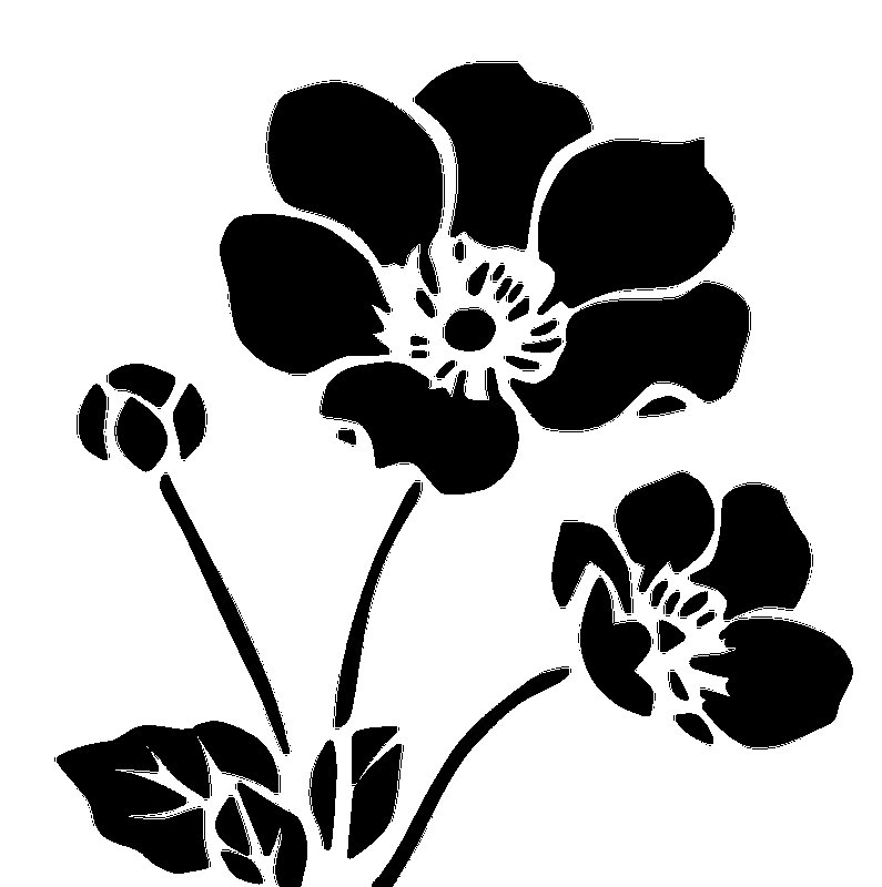 Трафареты цветов