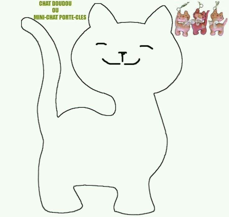 Котик из фетра выкройка