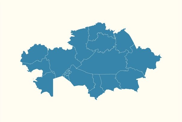 Казахстан на карте