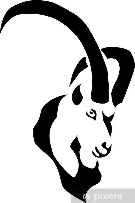 Козерог трафарет