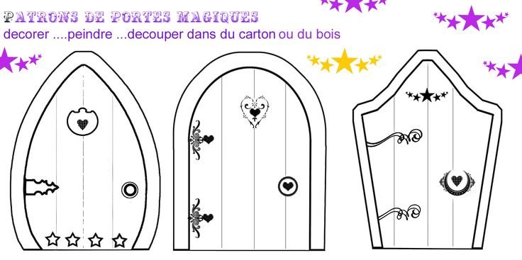 Трафарет на дверь