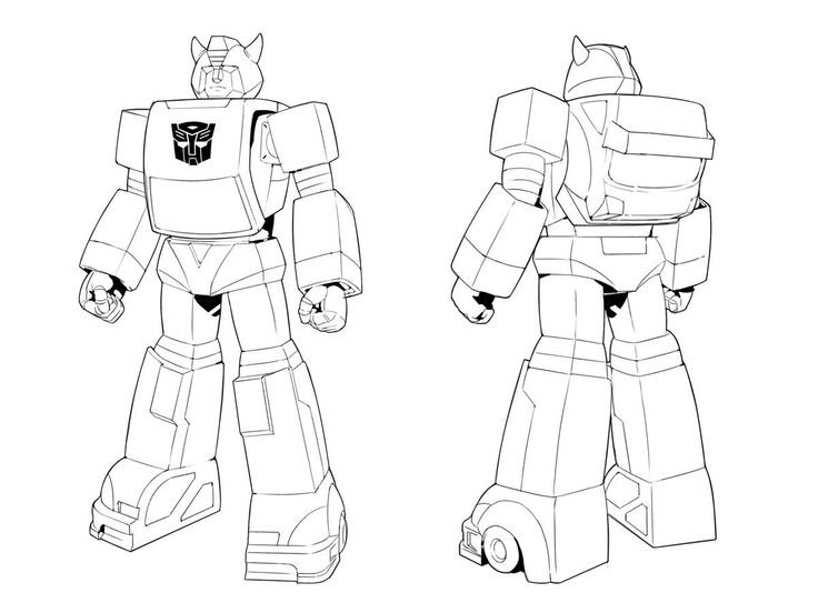 Робот Оптимус раскраска