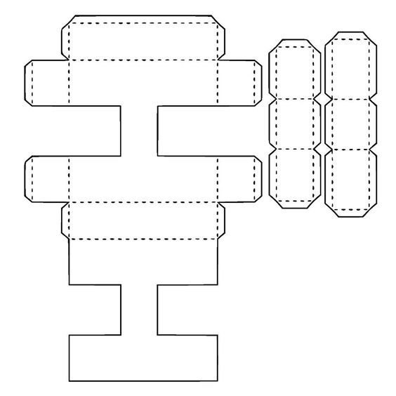Объемные буквы макет