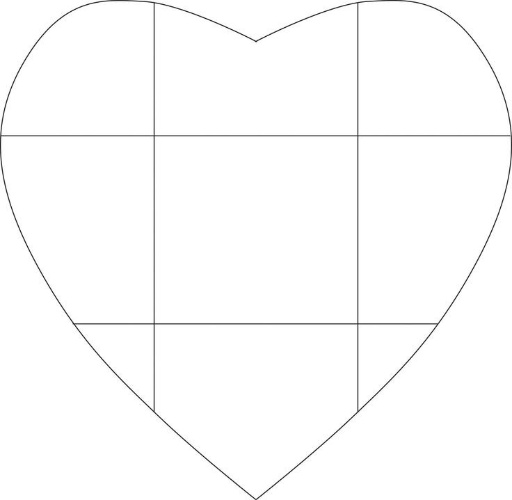 Сердечко шаблон