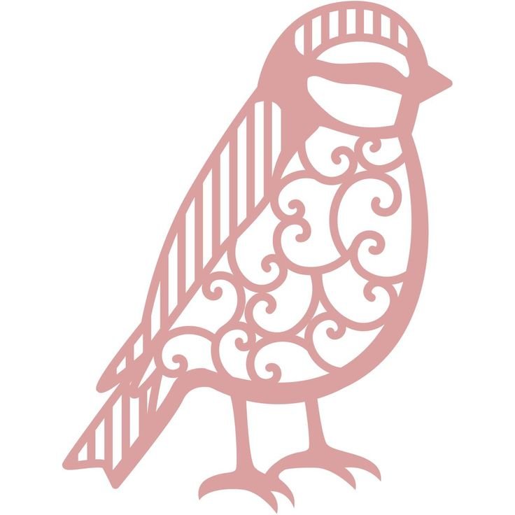 Вытынанка птичка