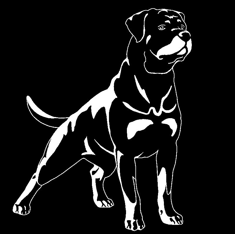 Трафарет ротвейлера