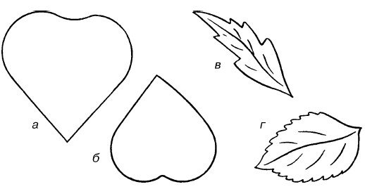 Трафарет лепестков