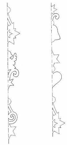 Новогодняя окантовка на окна