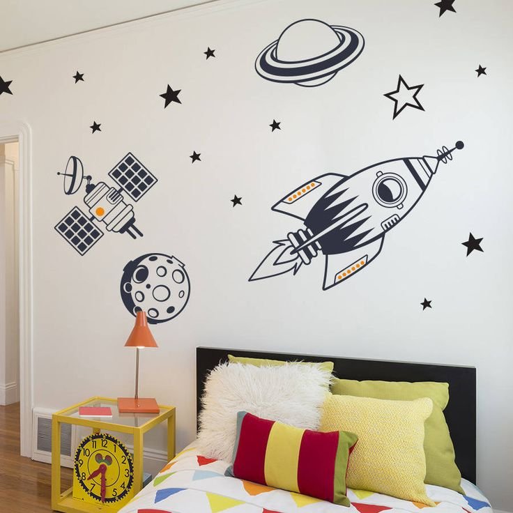 Декор комнаты космос