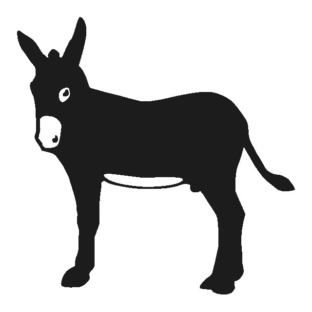 Осел силуэт