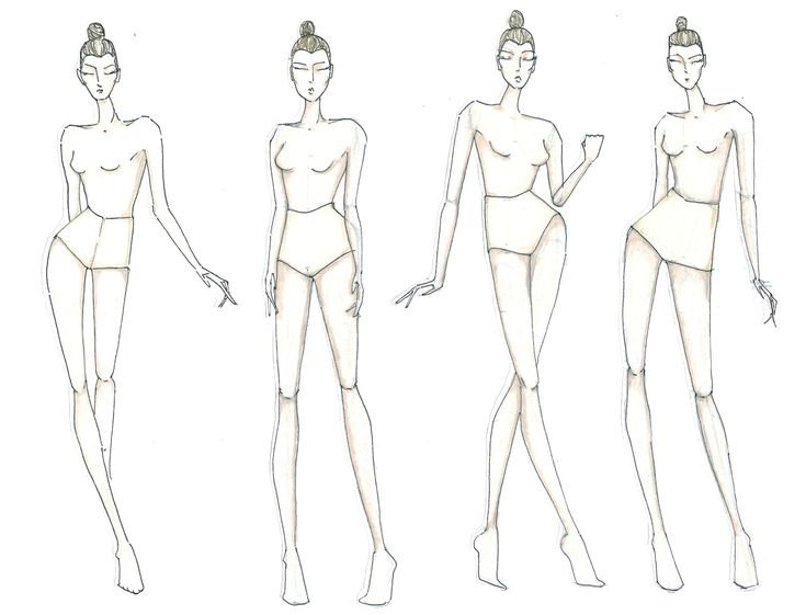 Макет для рисования одежды