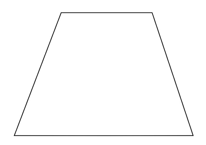 Трапеция трафарет