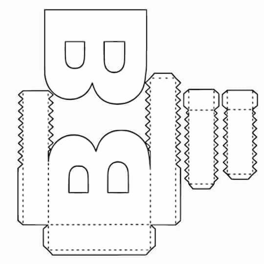 Объемные буквы трафарет